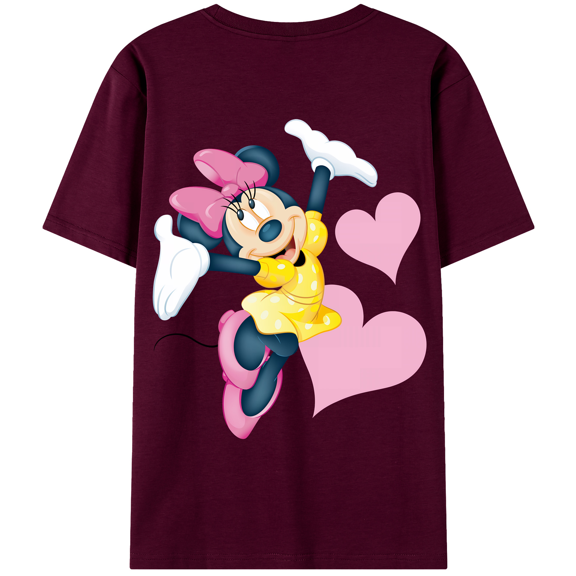 （画像用） ミッキーマウス Mickey Mouse レディース半袖Tシャツ(バックプリント)